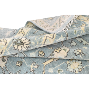 Alfombra de lana de Nueva Zelanda anudada a mano Oushak moderna personalizada de la mejor calidad, alfombra Floral lavable para el hogar y el Hotel, alfombra hecha a mano de pared a pared - Product Image 5