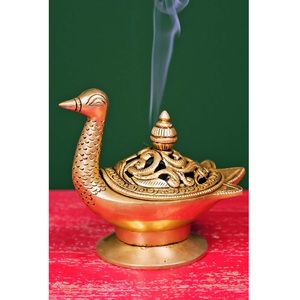 Porte-encens décoratif en métal fait main pour la méditation, le yoga, la prière et la relaxation, accessoires de chambre - Product Image 1