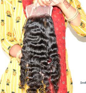 Extensions de cheveux naturels indiens 7*7 bouclés pour femmes, qualité supérieure, non traités, cuticules alignées, couleur naturelle, du fabricant - Product Image 3