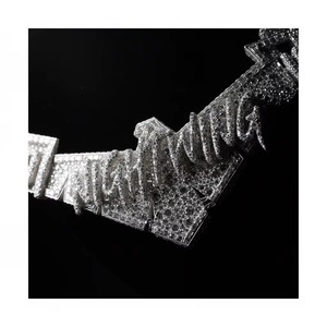 Pendentif Moissanite en forme d'aigle, en argent 925, serti pavé, bijou de luxe à thème, idéal pour les soirées, pendentif Hip Hop Iced Out pour homme - Product Image 2