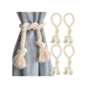 Rope Curtain Ticback Curtain Tiebacks Holder Boho Curtain Tie Customized Knot Rope Holder - Product Image 1