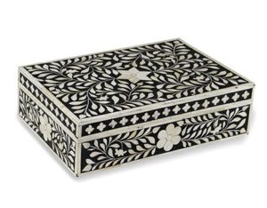 Eco-Friendly Bone Inlay Love Flower Moroccan <b>Design</b> Handcrafted Jewelry Box Decorative Storage Home <b>Table</b> Decoration New Year - Product Image 1