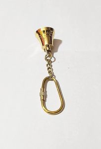 Porte-clés cloche en laiton pur pour vélo, voiture, clés de maison – Anneau porte-clés vintage en métal fait main – Cadeau porte-bonheur pour hommes et femmes – Support de clés durable - Product Image 6