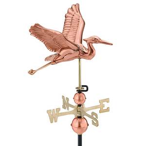 Iron Bird Weather Vane with Compass Directions Outdoor Garden Ornament Traditional Style Polished Finish Vintage Animal Shape - Product Image 6