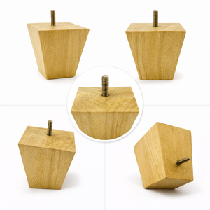 Modern Geometric Solid Wood Furniture <b>Leg</b> Unique Decorative Design <b>for</b> <b>Sofa</b> Cabinet Coffee Table Replacement OEM - Product Image 1