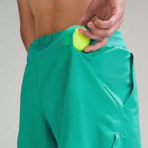 Men's Custom Logo Double-<b>Layer</b> Mesh Gym Shorts Breathable Comfortable Elastic Waist Tennis Running Workout Set Pockets OEM Team - Product Image 5