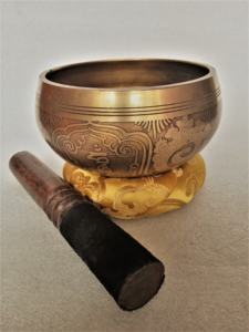 Cuencos Cantores Tibetanos de Bronce al por Mayor, Estilo Gaurab, H004i(176), Hechos a Máquina en Nepal, Artesanía Religiosa de Fundición de Metal, Objetos de Colección - Product Image 2