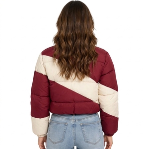 <b>Women</b> Puffer <b>Jacket</b> Quilted <b>Winter</b> Outerwear Lightweight Insulated Fabric <b>Warm</b> Comfortable Fit Casual Fashion Apparel OEM - Product Image 2