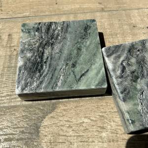 Sous-verre personnalisé en quartzite turquoise, support à boisson en pierre minimaliste, cadeau pour table basse - Product Image 3