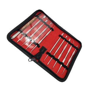 Kit professionnel de 10 instruments de sculpture sur cire dentaire en acier inoxydable – Outils manuels pour équipement et fournitures de laboratoire dentaire - Product Image 2