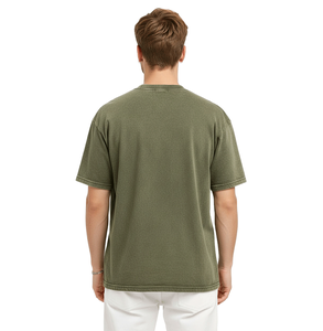 Camiseta Verde Oliva de Alta Calidad con Estampado 'Praise Through All' - Estilo Urbano Retro, Gráfico de Primera Calidad, Talla Grande para Hombre, Personalizable - Product Image 4