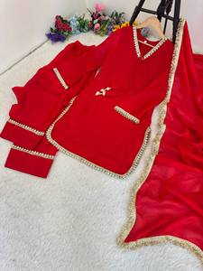Ensemble Salwar Farsi de Luxe de Qualité Export pour Femme – Tenue Décontractée en Soie Satinée pour Fêtes et Mariages - Product Image 6