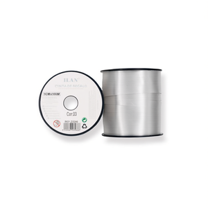 Nastro Regalo Ilan 1Cm X 100M Colore Argento Per Confezioni - Product Image 1