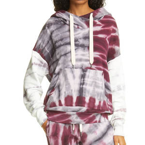 Vêtement surdimensionné avec motif Tie-Dye, manches longues, coupe ample confortable, matière polaire douce pour un confort optimal 2026 - Product Image 1