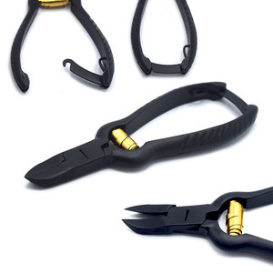 Coupe-ongles professionnel pour podologue, à ressort, robuste, 2 pièces, pour soins des pieds et ongles épais - Product Image 2