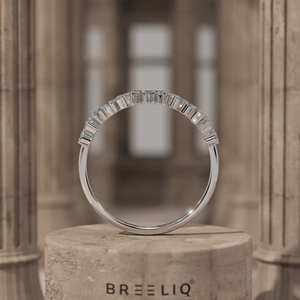 Anillo de Oro de 14K con Diamante Cultivado en Laboratorio, Diseño de Hoja Vintage, Elegante y Delicado, Anillo de Boda Apilable para Mujer - Product Image 6