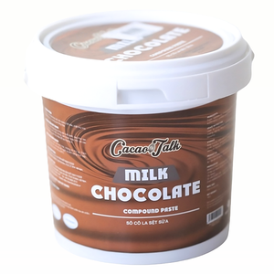 Vente directe usine – Chocolat composé de qualité supérieure en gros HALAL OEM/ODM – Pâte liquide de cacao au lait 1KG pour biscuits - Product Image 1