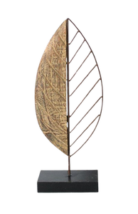 Sculpture abstraite contemporaine en bronze, faite à la main, de forme irrégulière, décoration pour salon, cadeau d'anniversaire - Product Image 2