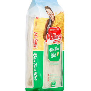 วุ้นเส้นข้าวแห้งพรีเมียม 400 กรัม ปราศจากกลูเตน ไม่ใช่จีเอ็มโอ ไม่มีสารกันบูด ผลิตในเวียดนาม รับผลิตแบบ OEM ODM - Product Image 1