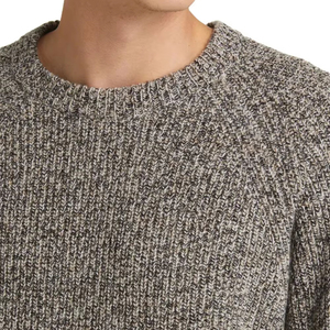 Pull tricoté mi-blanc pour homme, col rond, coupe oversize, en mélange de coton doux, avec boutons sur le devant – Collection Hiver Tendance – Offre Spéciale - Product Image 6
