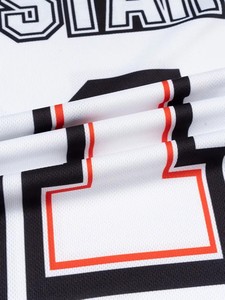 เสื้อฟุตบอลอเมริกันแบบสั่งทำ OEM ออกแบบเอง พิมพ์ลายแบบ Sublimation ผ้าโพลีเอสเตอร์ 100% แห้งเร็ว ระบายอากาศได้ดี สไตล์ผู้ชายระดับเอลีท - Product Image 5