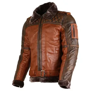 <b>Men</b> <b>Leather</b> Jacket Genuine <b>Leather</b> Fashion Jacket Winter <b>Coat</b> <b>Men</b> Wholesale Outerwear <b>Long</b> Sleeve Casual <b>Leather</b> Jacket - Product Image 3