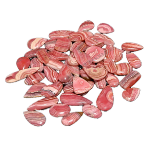Pierres précieuses en rhodochrosite naturelle de qualité supérieure, cabochons en vrac, cristaux de formes variées, fabrication de bijoux DIY - Product Image 1