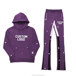 Latest Design Men Comfortable Flared Tracksuits Casual Wear Premium Quality Streetwear Heavyweight Warm <b>Flare</b> Tracksuits - Product Image 3