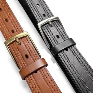 Cinturón de Cuero para Hombre con Acabado Elegante y Ajuste Regulable, Perfecto para Vestimenta Formal, Casual y Uso Diario, Diseño de una Sola Pieza - Product Image 5