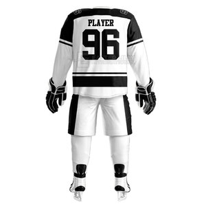 Uniforme de hockey sobre hielo personalizado por sublimación para hombres y jóvenes con tela suave y cómoda y estampado duradero - Product Image 5