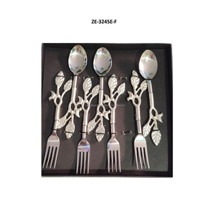 <b>Gold</b>-Plated Stainless Steel Cutlery Set with Sleek Design Premium Rose <b>Gold</b> Flatware Set with coffee <b>mug</b> Look Stainless Steel - Product Image 4