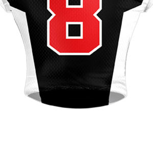 Maillot de football américain personnalisé avec broderie et impression par sublimation, design en maille, style streetwear tendance pour équipe nationale - Product Image 6