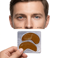 Patchs pour les yeux en collagène et caféine, anti-cernes, anti-rides, anti-ridules, hydratants, raffermissants, pour peaux sensibles
