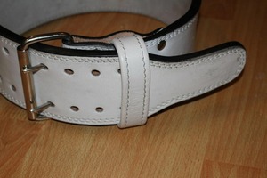 Leather <b>Weight</b> Lifting <b>Belt</b> Adjustable Waist Support Buckle Closure Unisex Strength <b>Training</b> Fitness Equipment - Product Image 4