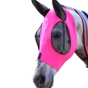 Good Quality Cotton Horse Ear <b>Nets</b> <b>Fly</b> Mask Earmuffs Hoods Flying Bonnet Racing Equipment Horse Riding <b>Fly</b> Mask - Product Image 3