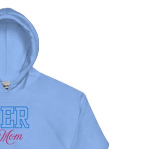 Sudadera con Capucha Unisex Bordada para Mamá, Color Azul Claro, Sudadera con Capucha de Felpa Suave, Estilo Casual para Uso Diario, Prenda Cómoda - Product Image 6