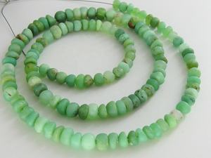 Nueva llegada hebra de 16 pulgadas hecha a mano suave mate pulido forma redonda crisoprasa color verde para la fabricación de joyas piedra - Product Image 2