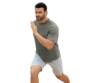 เสื้อยืดคอกลมโอเวอร์ไซส์ผู้ชาย ดีไซน์ใหม่ คุณภาพสูง แห้งเร็ว - Product Image 5