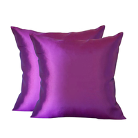 RAHULGAMA exporte 100% housses de coussin en soie brodées oreillers décoratifs à motif de points avec feuilles imprimées dessin animé pour la décoration intérieure
