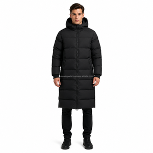 Men <b>Full</b> <b>Length</b> Puffer <b>Coat</b> Winter Jacket Thick Padding Windproof <b>Waterproof</b> Parka Casual Outdoor Wear Wholesale Supply - Product Image 1