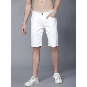 Shorts en jean blanc déchiré pour hommes, avec deux poches latérales profondes, collection été 2026, vente en gros, confortables, prix raisonnable, OEM - Product Image 2
