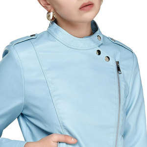 New Design Top Quality Light Weight Fashion <b>Leather</b> <b>Jacket</b> for Women New Fashionable <b>Long</b> Sleeve Women <b>Leather</b> <b>Jacket</b> - Product Image 5