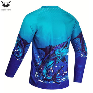 Camisa de Pesca Personalizada para Hombre, Talla Grande, Manga Larga, Protección UV UPF 50+, Transpirable, Secado Rápido, 100% Poliéster - Product Image 2