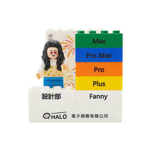Figurine personnalisée en blocs de construction, plaque de nom de bureau DIY, cadeau promotionnel, décoration de bureau - Product Image 5