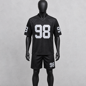 Camiseta de Fútbol Americano Transpirable 100% Poliéster con Impresión por Transferencia de Calor, Personalizable con Nombre, Número y Logotipo para Adultos, Venta al Por Mayor - Product Image 1