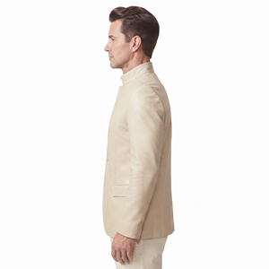 Men Professional Real <b>Leather</b> Business <b>Blazer</b> Men Full Sleeve <b>Blazer</b> Coat Men Pockets <b>Blazer</b> <b>Leather</b> <b>Jackets</b> - Product Image 3
