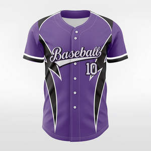 Nouvel uniforme de baseball personnalisé imprimé par sublimation pour les jeunes, maillot de baseball - Product Image 2