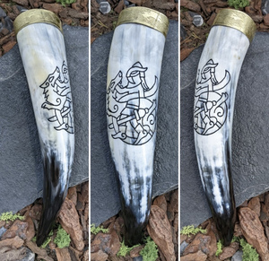 Venta al por mayor de cuerno vikingo natural de alta calidad hecho a mano respetuoso con el medio ambiente ágata totalmente pulida cuerno natural de alta calidad - Product Image 2