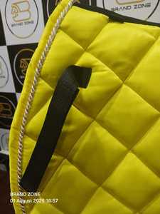 BRAND ZONE1995 Tapis de selle classique personnalisé en coton satiné pour sport équestre, doublure en maille, sangle de selle de haute qualité, durable et confortable pour cheval - Product Image 3