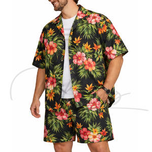 เสื้อเชิ้ตฮาวายชาย แขนสั้น พิมพ์ลายทั้งตัว สไตล์ลำลอง ใส่เที่ยวทะเล ไซส์ใหญ่พิเศษ - Product Image 2